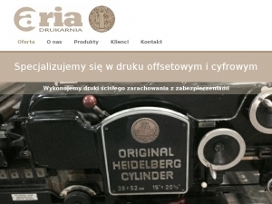 Usługi w drukarni Aria