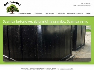 DąbBet - profesjonalna szamba betonowe